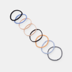 أربطة للشعر مطاطية ملونة )العبوة 8 قطع(