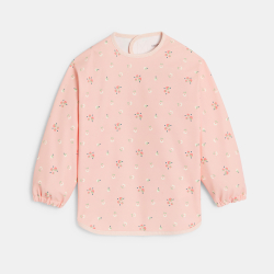 صدرية أنشطة برسوم أزهار باللون الوردي للفتيات الصغيرات