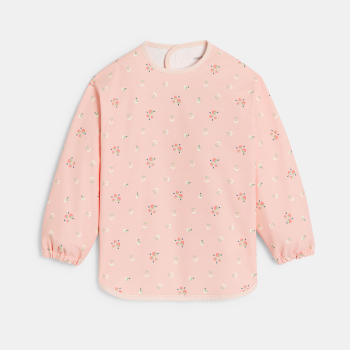 صدرية أنشطة برسوم أزهار باللون الوردي للفتيات الصغيرات