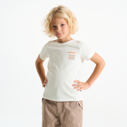 T-shirt manches courtes blanc Garçon