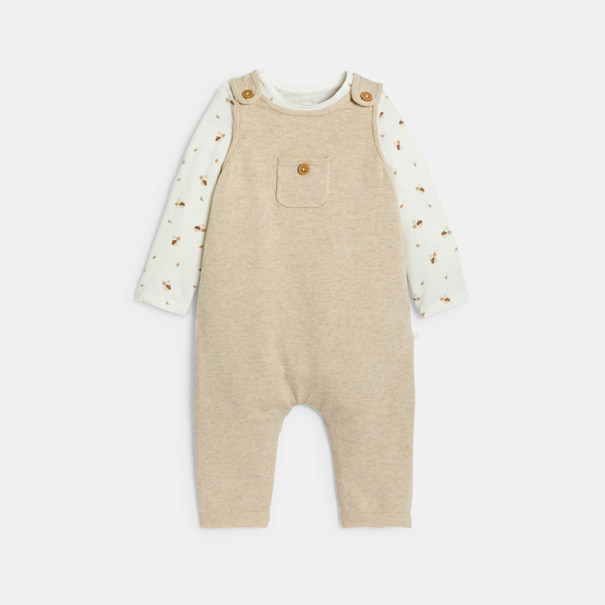 Combinaison maille tricot et body rose bébé fille Combinaison maille tricot et body rose bébé fille