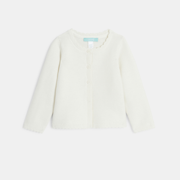 سترة جيليه فاخرة منسوجة بالتريكو، باللون البني الفاتح، للفتيات الصغيرات. سترة جيليه فاخرة منسوجة بالتريكو، باللون البني الفاتح، للفتيات الصغيرات.