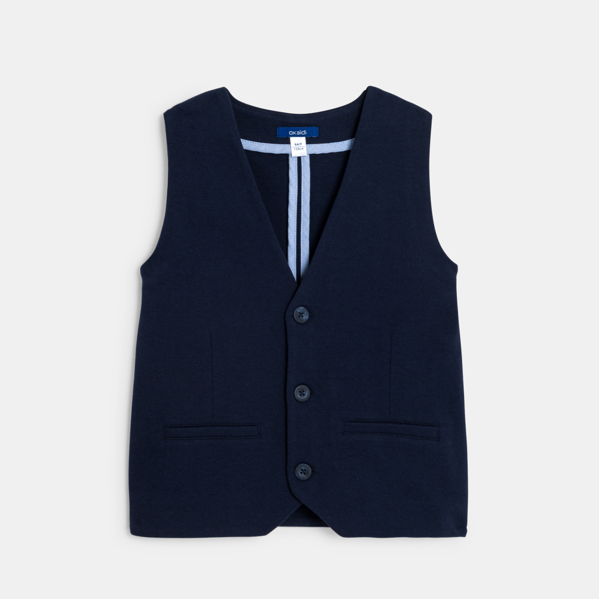 Veston en maille bleu marine Garçon Veston en maille bleu marine Garçon