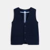 Veston en maille bleu marine Garçon Veston en maille bleu marine Garçon