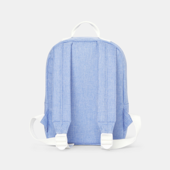 حقيبة ظهر صغيرة مبطنة مزينة برسوم باللون الأزرق للفتيات