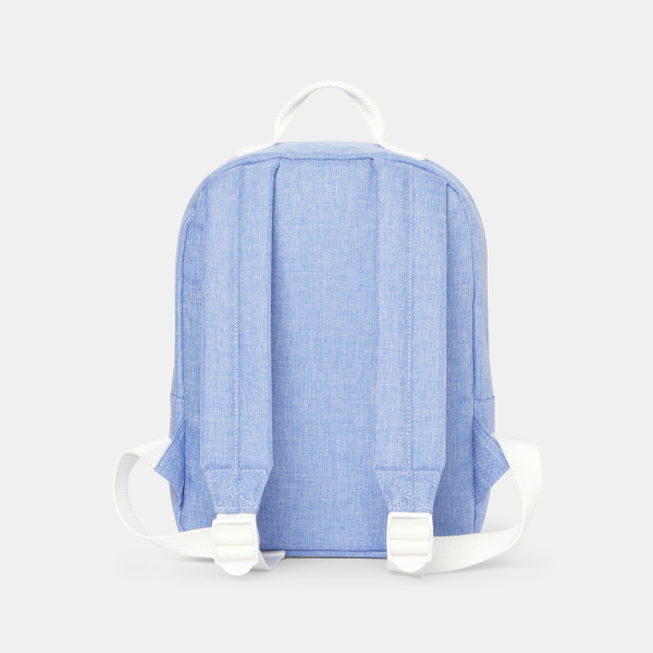 حقيبة ظهر صغيرة مبطنة مزينة برسوم باللون الأزرق للفتيات حقيبة ظهر صغيرة مبطنة مزينة برسوم باللون الأزرق للفتيات