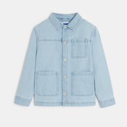 Veste workwear en jean bleu Fille