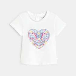 T-shirt papillon en relief...