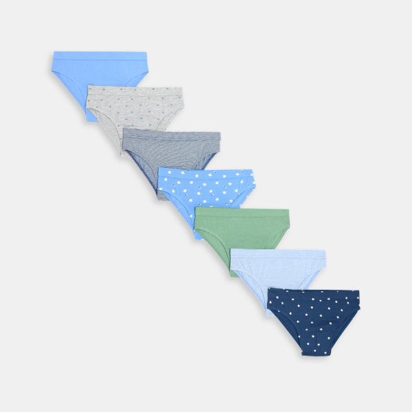 سراويل داخلية فاخرة للفتيات (مجموعة من 7)  سراويل داخلية فاخرة للفتيات (مجموعة من 7)