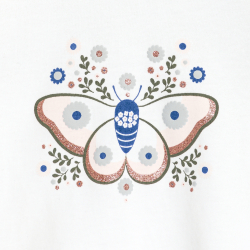 T-shirt papillon en relief...