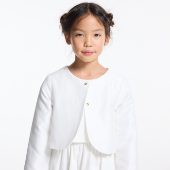 Veste courte style boléro blanc Fille