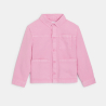Veste workwear en toile unie rose Fille Veste workwear en toile unie rose Fille