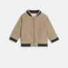 جاكيت من القطن والكتان، باللون البيج للفتيان الصغار جاكيت من القطن والكتان، باللون البيج للفتيان الصغار