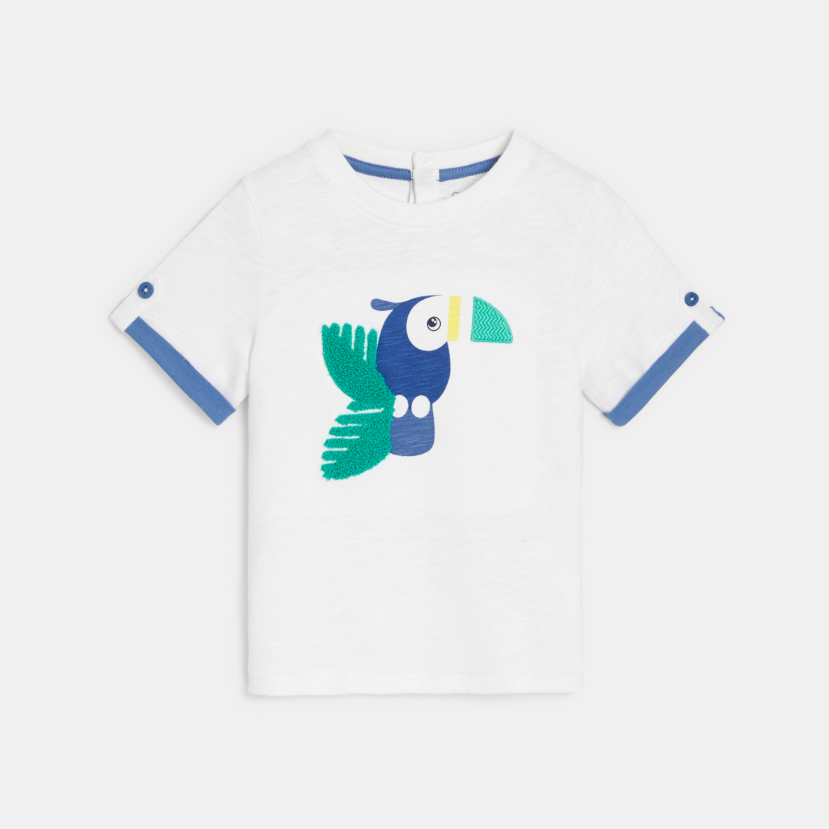T-shirt oiseau blanc bébé garçon T-shirt oiseau blanc bébé garçon