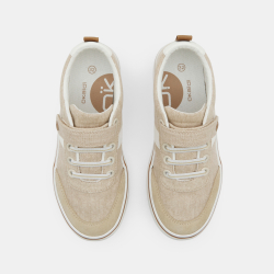 Basket basse toile beige...