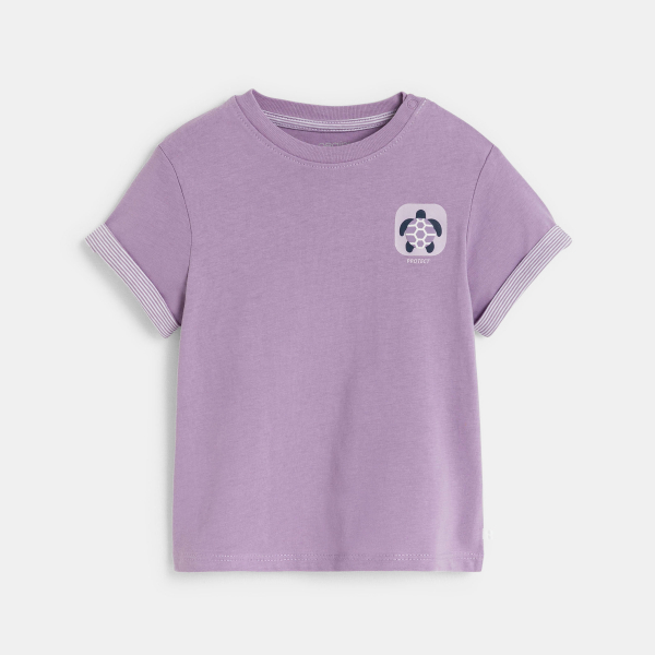 T-shirt à motif violet bébé garçon T-shirt à motif violet bébé garçon