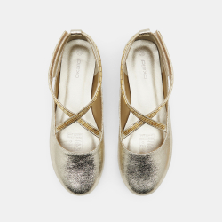 Ballerine croisée irisé fille