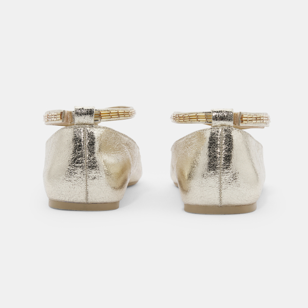 حذاء باليرينا متقاطعة بمظهر قزحي للفتيات حذاء باليرينا متقاطعة بمظهر قزحي للفتيات