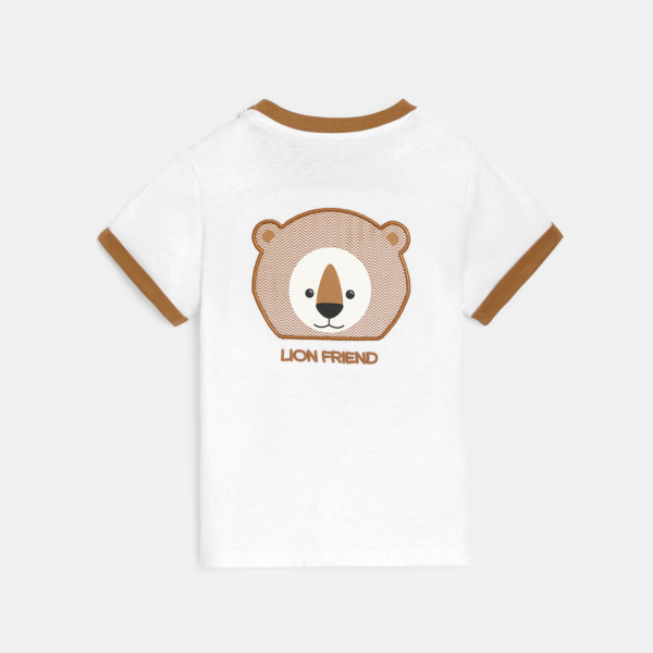 T-shirt animal blanc bébé garçon T-shirt animal blanc bébé garçon