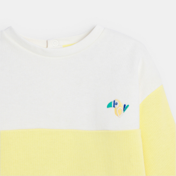 سويت شيرت ذو لونين مرسوم...