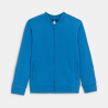 Sweat-shirt teddy en molleton uni bleu Garçon Sweat-shirt teddy en molleton uni bleu Garçon