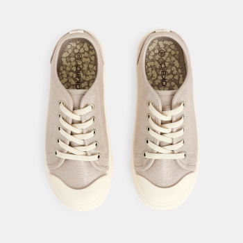 Tennis en toile gris irisé fille