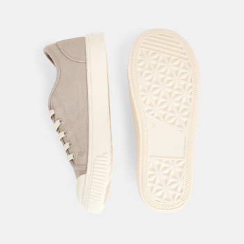 Tennis en toile gris irisé fille