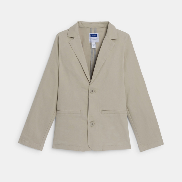 Veste de costume unie beige Garçon Veste de costume unie beige Garçon
