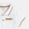 Polo coton piqué imprimé blanc bébé garçon Polo coton piqué imprimé blanc bébé garçon