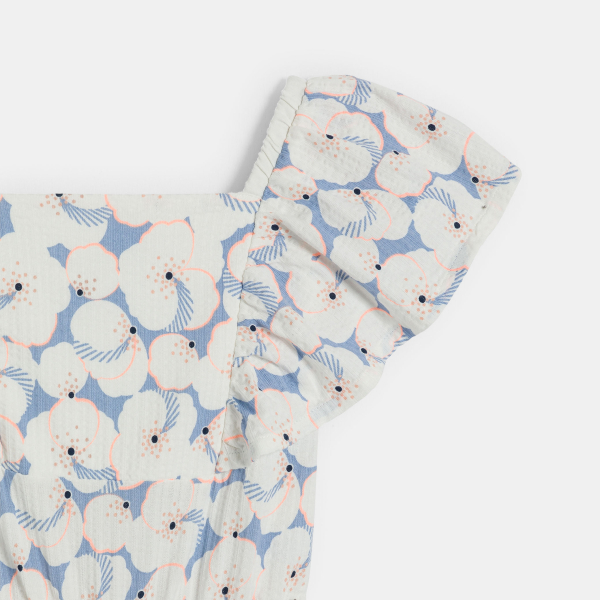 Combinaison-pantalon imprimée bleu ciel Fille Combinaison-pantalon imprimée bleu ciel Fille