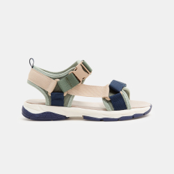 صندل لجميع التضاريس أزرق بشريط فيلكرو للأولاد