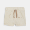 شورت من الصوف الناعم باللون البيج للأطفال الصغار شورت من الصوف الناعم باللون البيج للأطفال الصغار