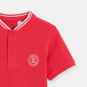 T-shirt manches courtes en jersey piqué rouge Garçon T-shirt manches courtes en jersey piqué rouge Garçon
