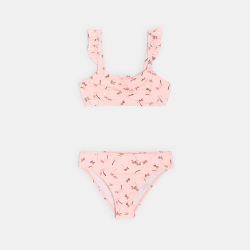 Maillot de bain 2 pièces rose pastel Fille