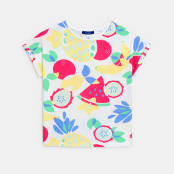 T-shirt imprimé multicolore...