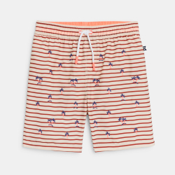Bermuda de bain rayé motif...