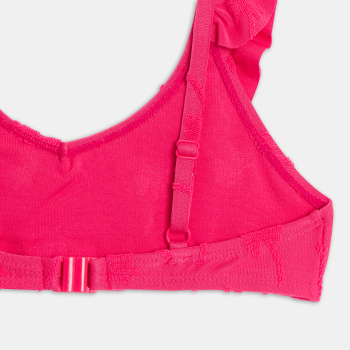 Maillot de bain volanté 2 pièces rose Fille