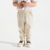 بنطال جيرسي خفيف باللون البيج للأولاد الصغار بنطال جيرسي خفيف باللون البيج للأولاد الصغار