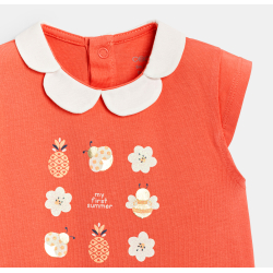 Combi courte col pétale...