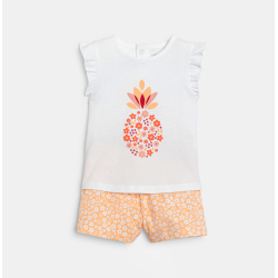 Pyjama deux pièces ananas rose bébé fille