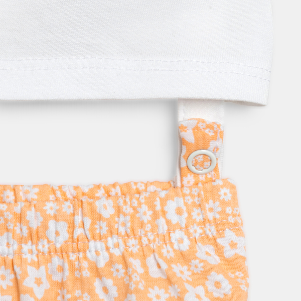 بيجاما من قطعتين وردية اللون للطفلة الرضيعة مرسوم عليها ثمر الأناناس بيجاما من قطعتين وردية اللون للطفلة الرضيعة مرسوم عليها ثمر الأناناس