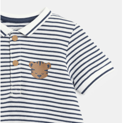 Combi courte rayée coton...