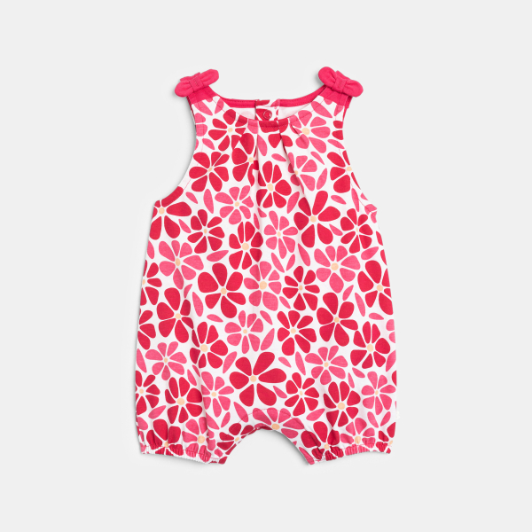 أفرول قصير زهري للطفلة الرضيعة أفرول قصير زهري للطفلة الرضيعة