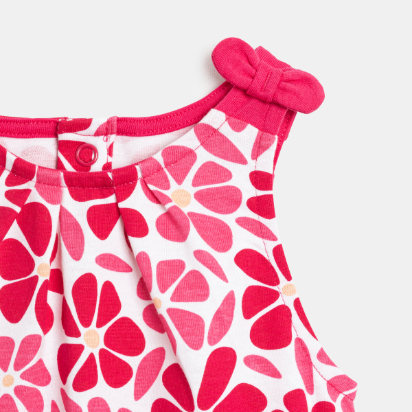 أفرول قصير زهري للطفلة الرضيعة أفرول قصير زهري للطفلة الرضيعة