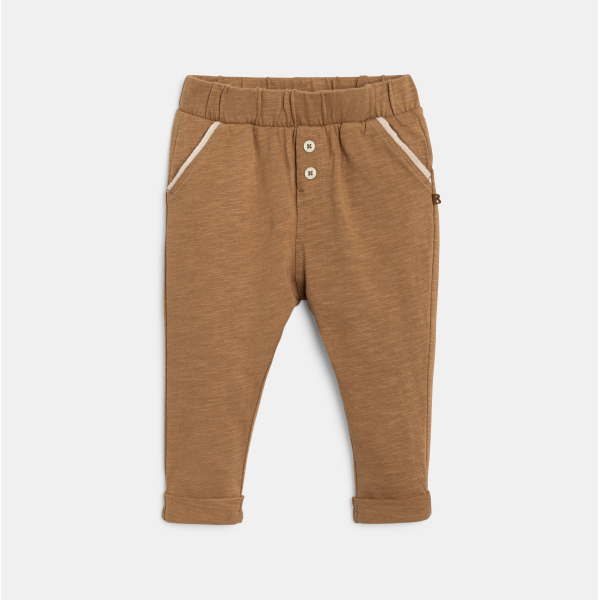 Pantalon jersey léger marron bébé garçon Pantalon jersey léger marron bébé garçon