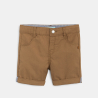 Bermuda droit coton fantaisie marron bébé garçon Bermuda droit coton fantaisie marron bébé garçon