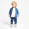 Chemise denim bleu stone bébé garçons Chemise denim bleu stone bébé garçons