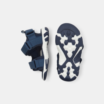 صندل أزرق برباط فيلكرو للصبي الرضيع