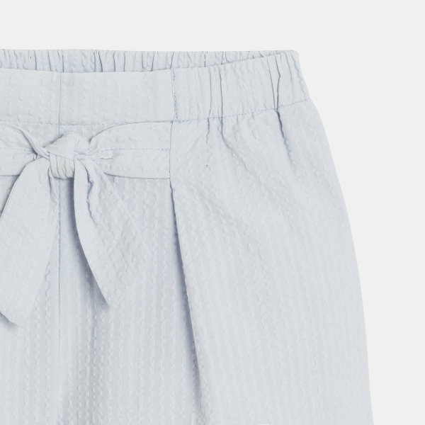 شورت مطرز رمادي سادة للفتيات شورت مطرز رمادي سادة للفتيات