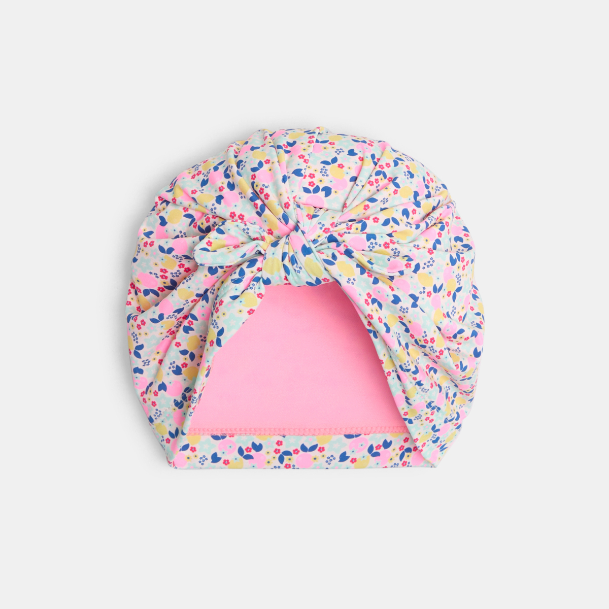 قبعة استحمام بشكل العِمَامَة، مُزينة بطبعة زهور للفتيات الرُضع قبعة استحمام بشكل العِمَامَة، مُزينة بطبعة زهور للفتيات الرُضع